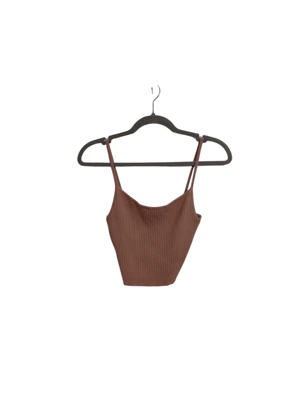 La Hearts Brown Ribbed Camisole Tank